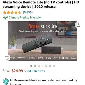 Amazon refurbished fire stick.